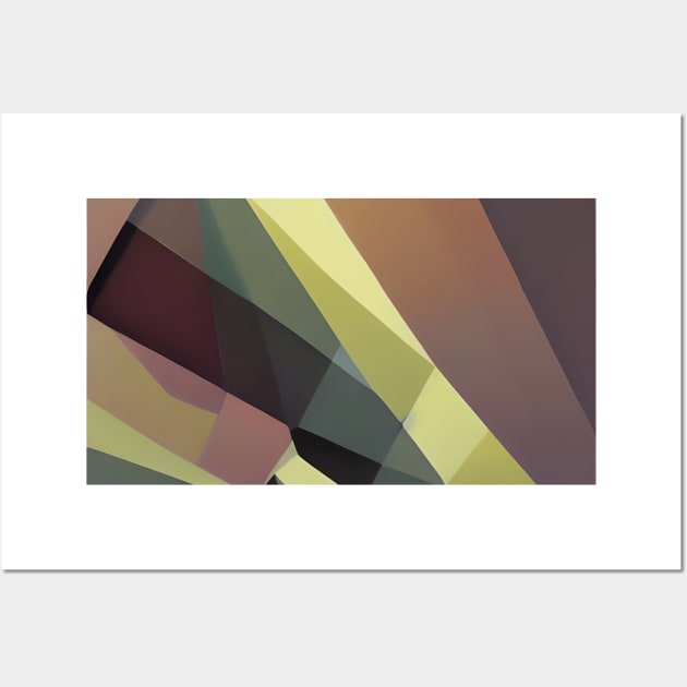 Classic Camo Geometric Pattern Wall Art by SmartPufferFish